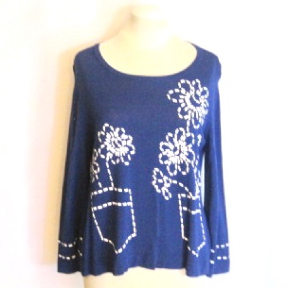 Love Moschino Floral Knitted Top